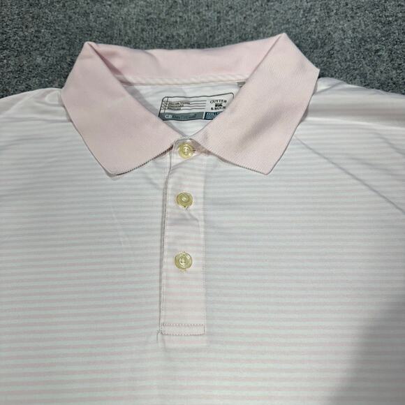 Cutter & Buck DryTec Pink Striped Short Sleeve Golf Polo Shirt Men’s Size XXXL - Picture 6 of 8